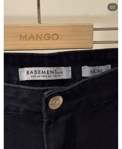 Jeans negros Basement Mom fit - miniatura 2