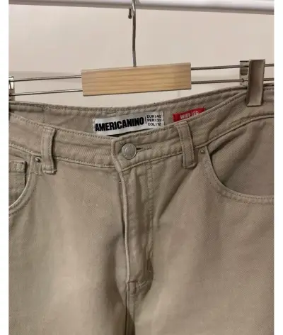 Pantalones beige Americanino para mujer - miniatura 2