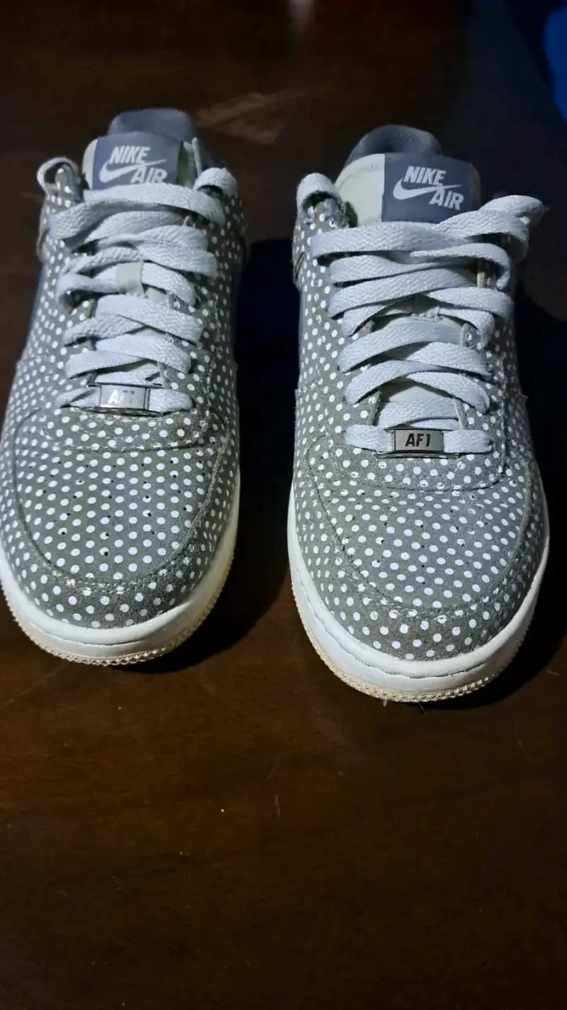 Zapatillas Nike Air Force 1 Lunares Grises - 3