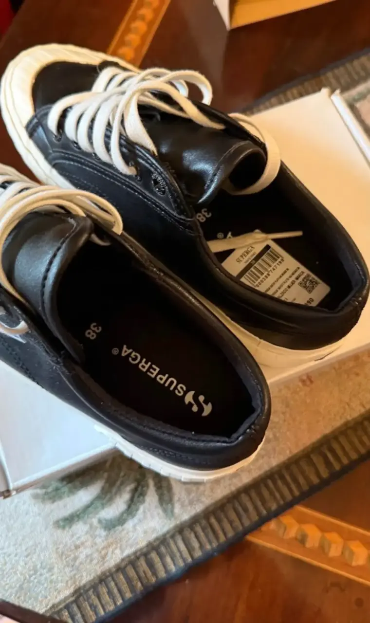 Zapatillas Superga negras con plataforma - 4