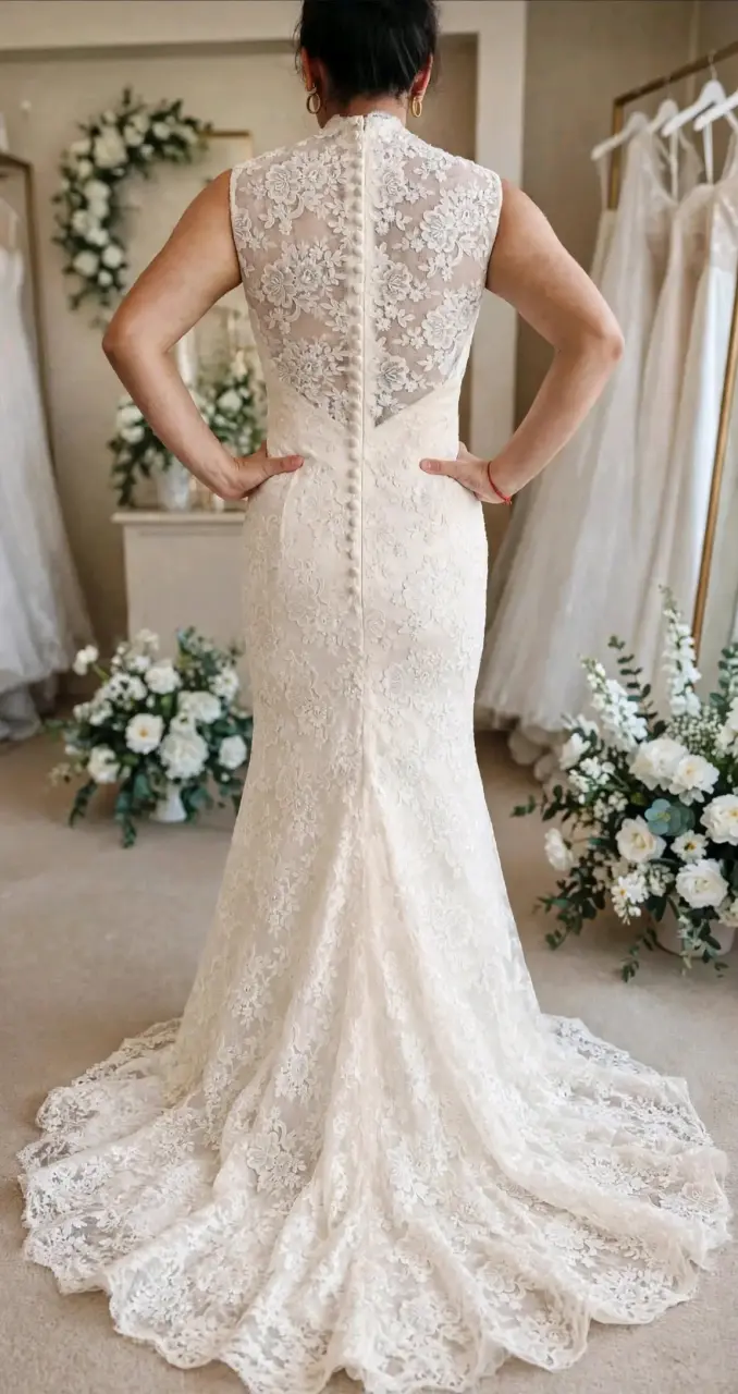 Vestido de Novia de Encaje Elegante - 2