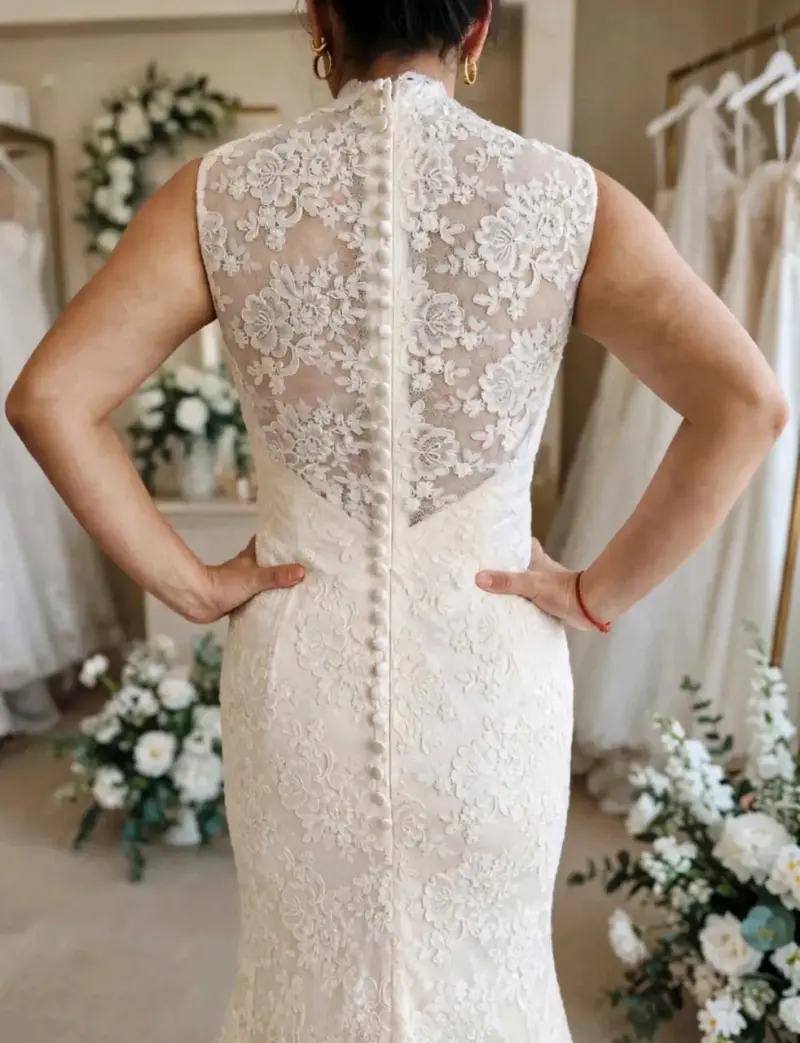 Vestido de Novia de Encaje Elegante - 3