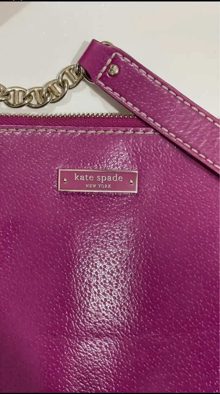Cartera de mano morada Kate Spade con cadena - 2
