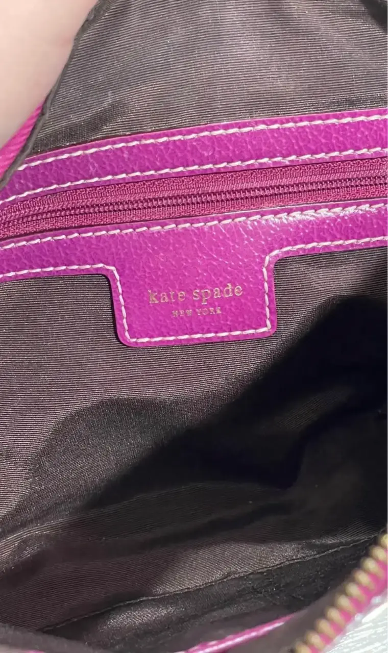Cartera de mano morada Kate Spade con cadena - 3