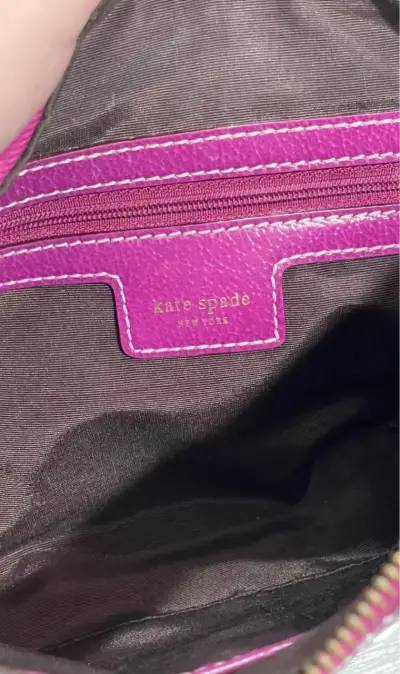 Cartera de mano morada Kate Spade con cadena - miniatura 3