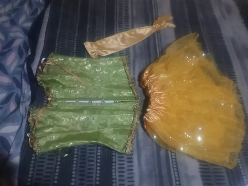 Disfraz de hada verde y amarillo con corsé - 4