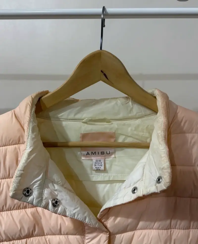 Chaqueta acolchada beige Amisu para mujer - 2