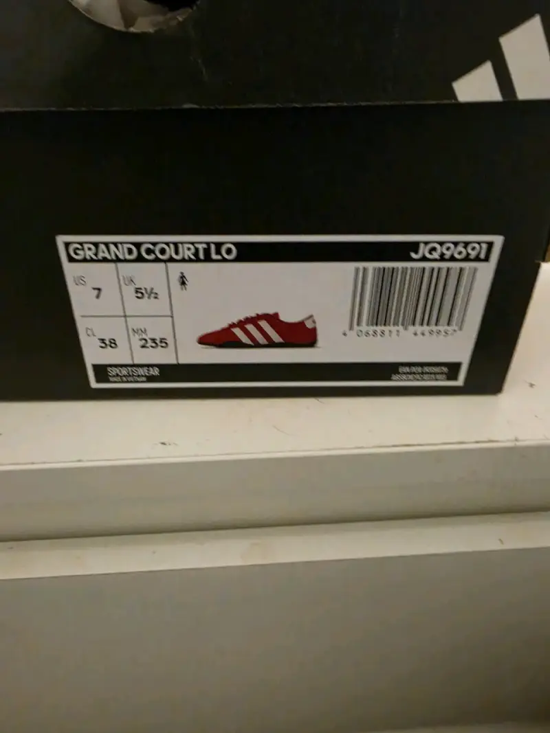 Zapatillas rojas Adidas Grand Court LO - 4