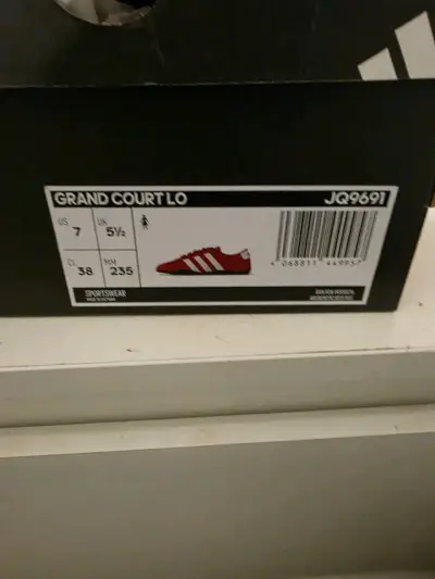 Zapatillas rojas Adidas Grand Court LO - miniatura 4