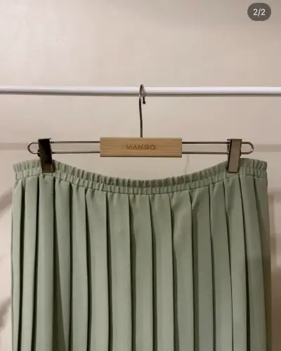 Falda plisada verde menta - miniatura 2