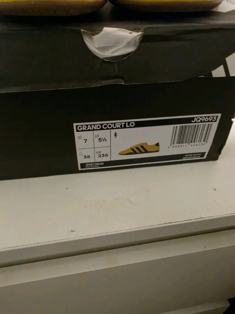Zapatillas Adidas Grand Court LO amarillas nuevas - 2