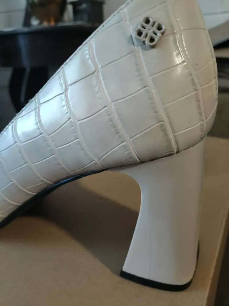 Zapatos de Tacón Blanco Bata Red la el. - 5