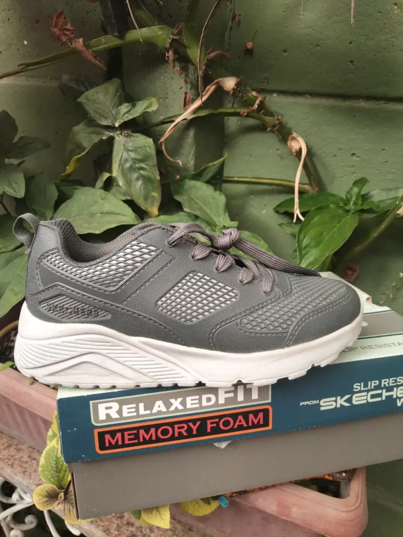 Zapatillas Skechers Relaxed Fit Memory Foam Gris - 2
