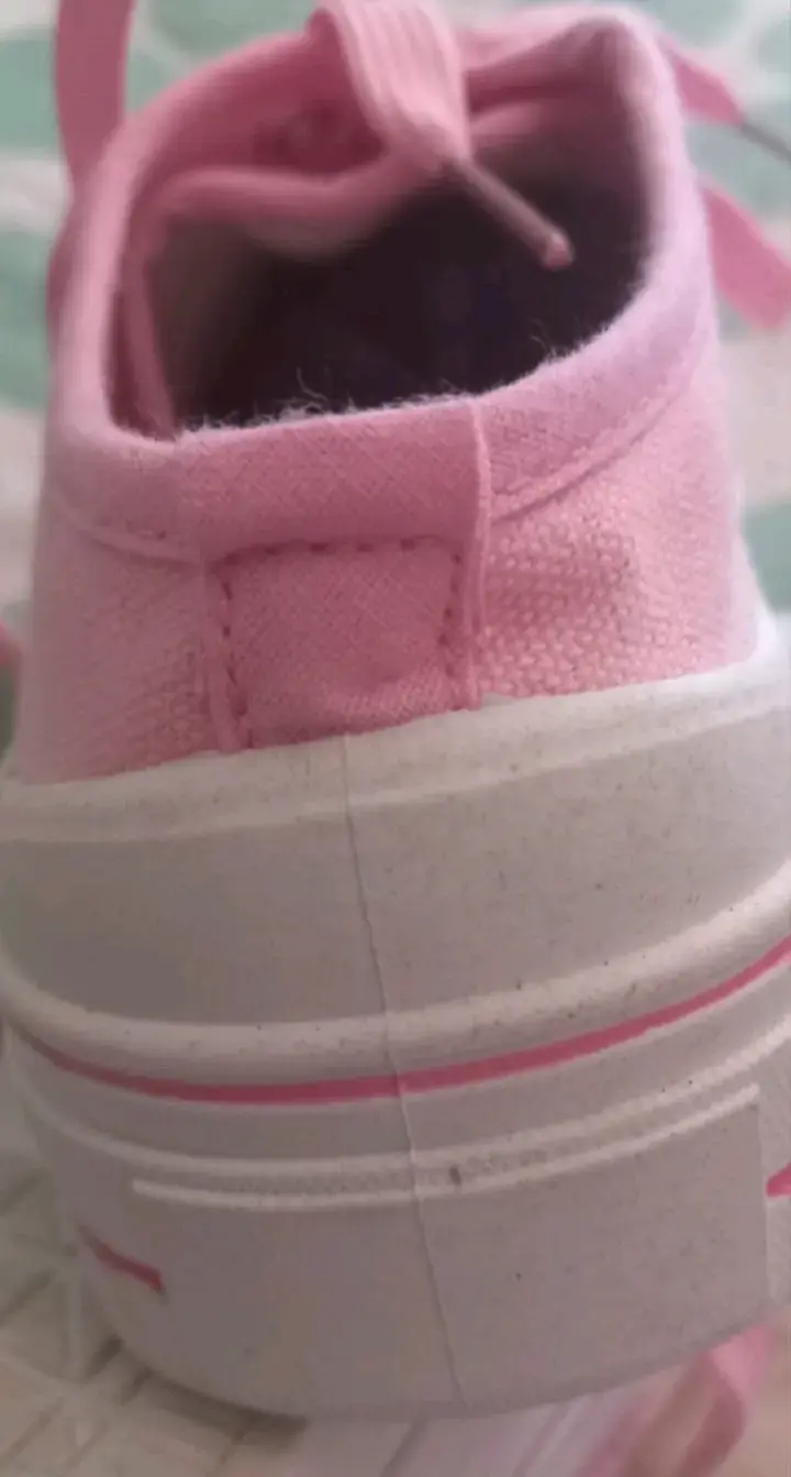 Zapatillas rosadas de lona para mujer - 3