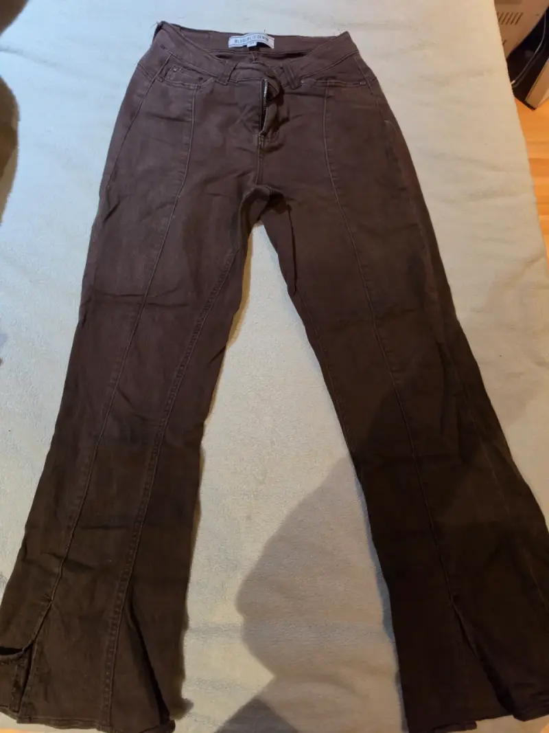 Pantalones acampanados marrones Bluegirl Denim - 1