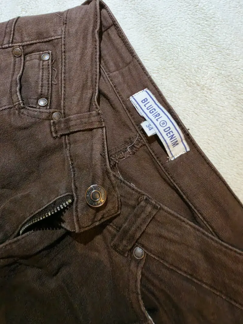 Pantalones acampanados marrones Bluegirl Denim - 2