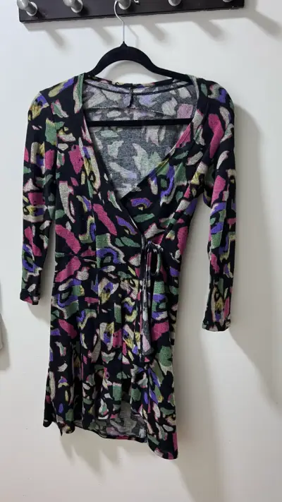 Tapado estampado multicolor con lazo - miniatura 1