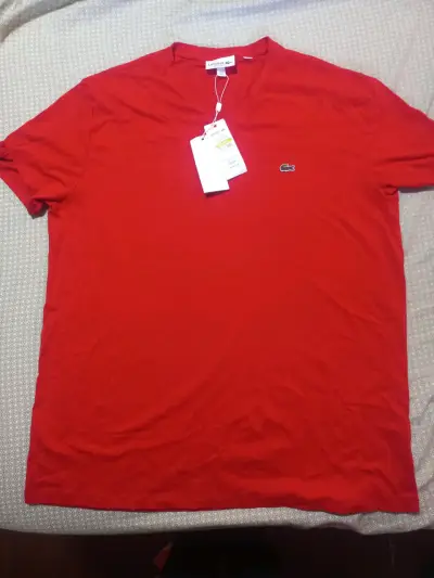 Polera Lacoste Roja Regular Fit - miniatura 1