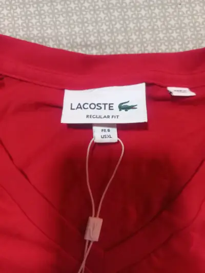 Polera Lacoste Roja Regular Fit - miniatura 3