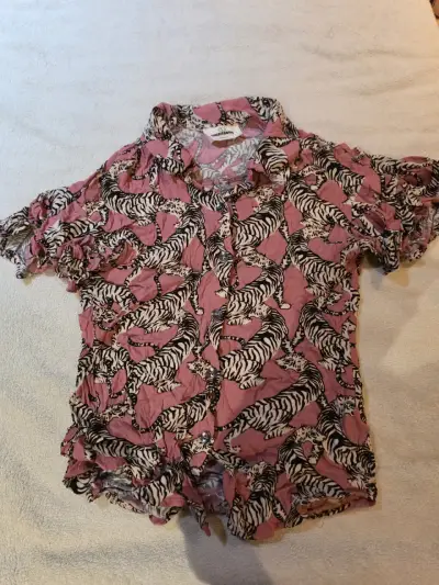 Blusa rosa con estampado de cebra Americanino XS - miniatura 1