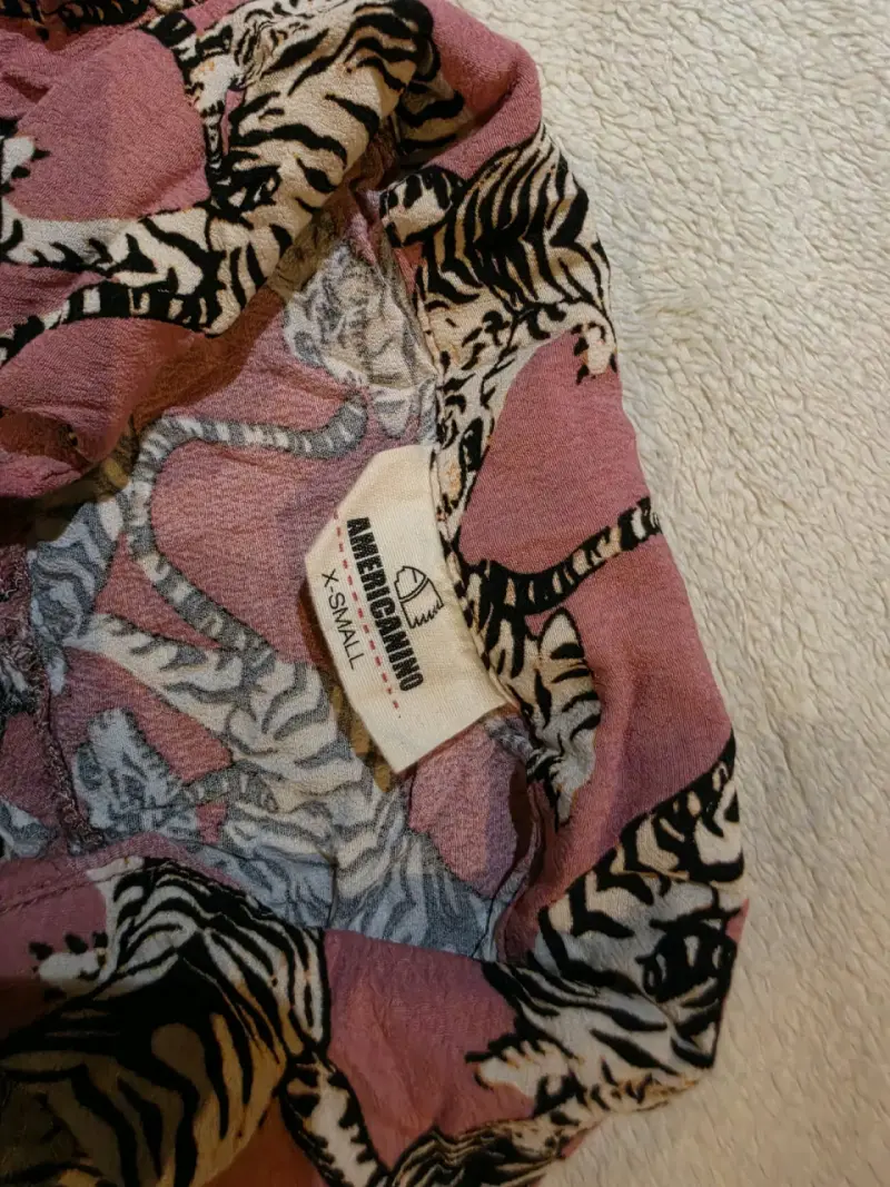 Blusa rosa con estampado de cebra Americanino XS - 2