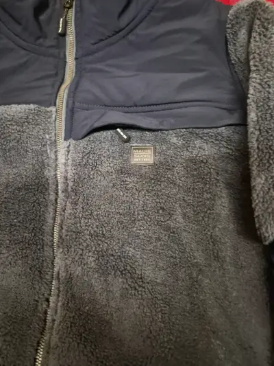 Chaqueta de polar Maui and Sons gris y azul - miniatura 1