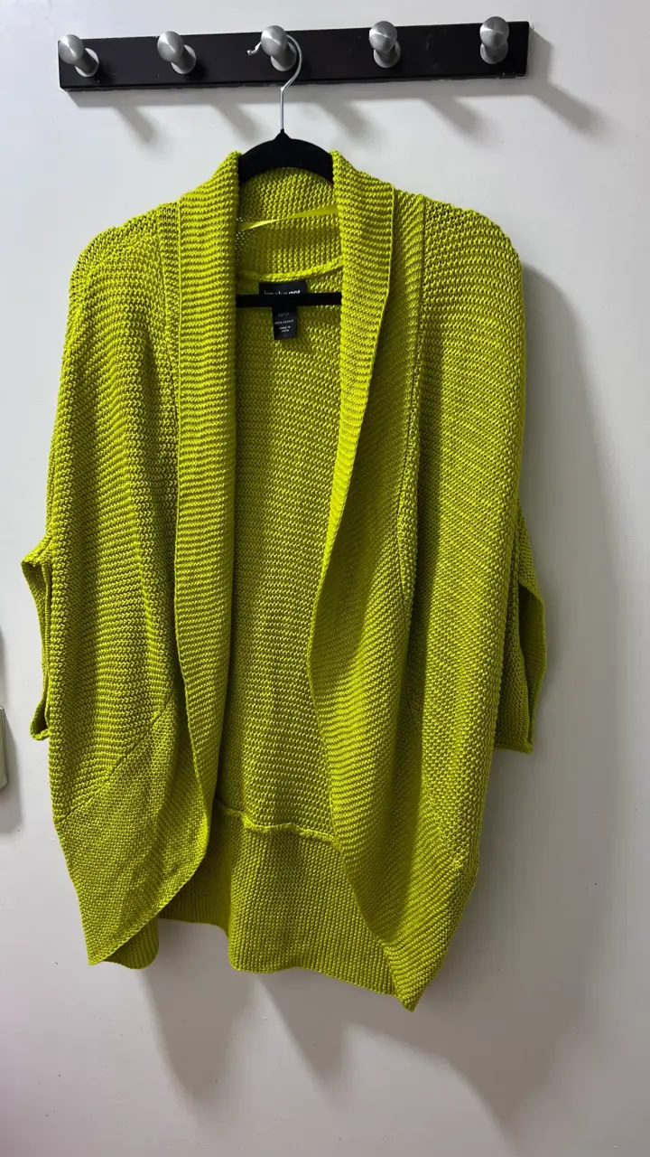 Cárdigan de punto amarillo Lane Bryant - 1