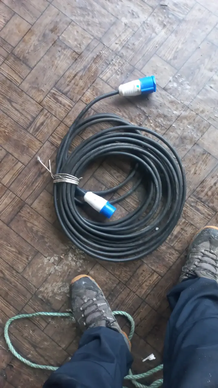Cable de extensión eléctrica industrial 10 metros