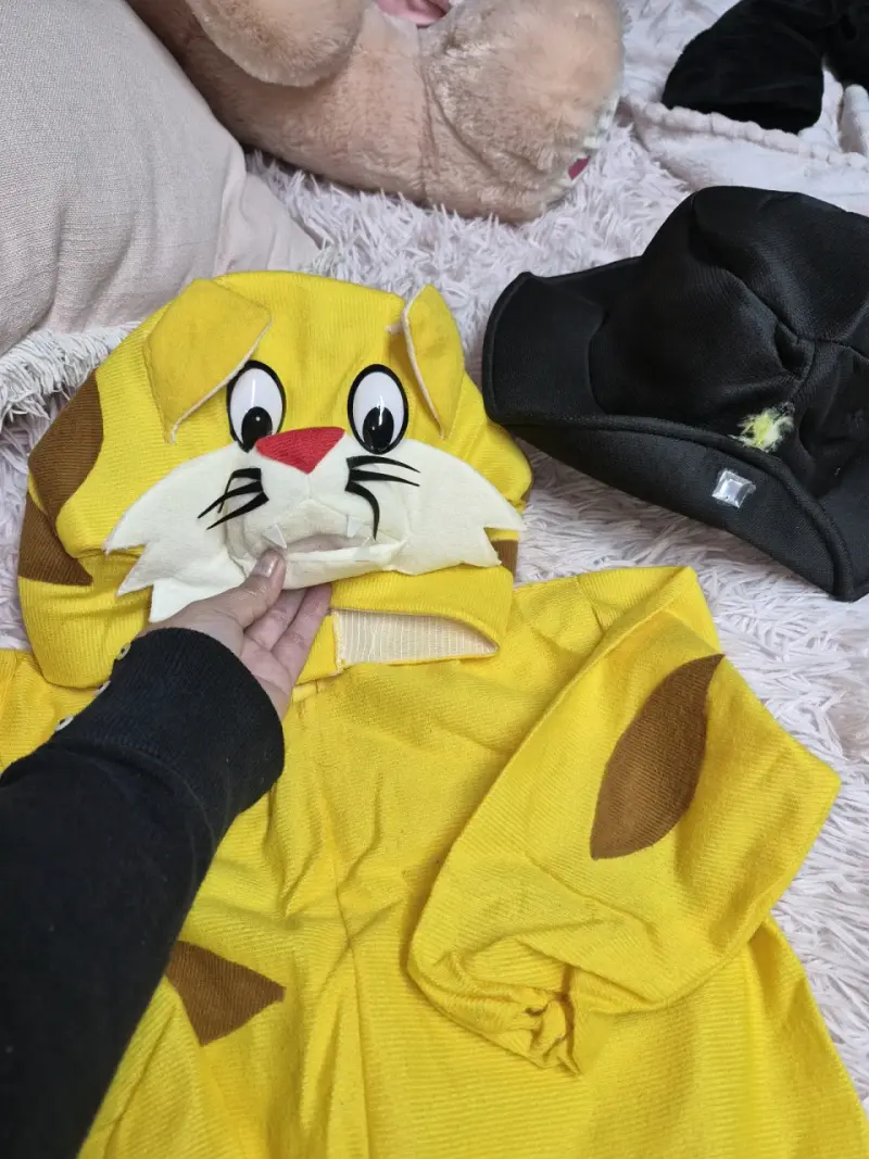 Disfraz de gato amarillo talla 6 para niños - 1