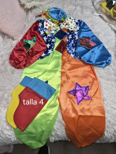Disfraz de gato amarillo talla 6 para niños - miniatura 3