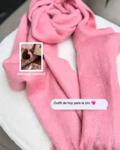 Maxi Bufandas de lana alpaca en varios colores - miniatura 3
