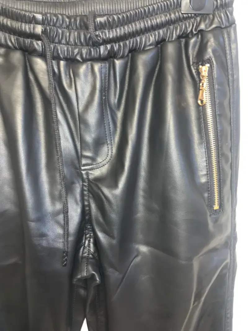 Pantalon jogger ecocuero L - 2