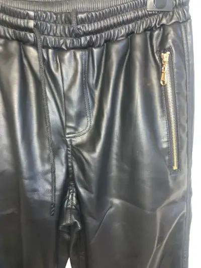 Pantalon jogger ecocuero L - miniatura 2