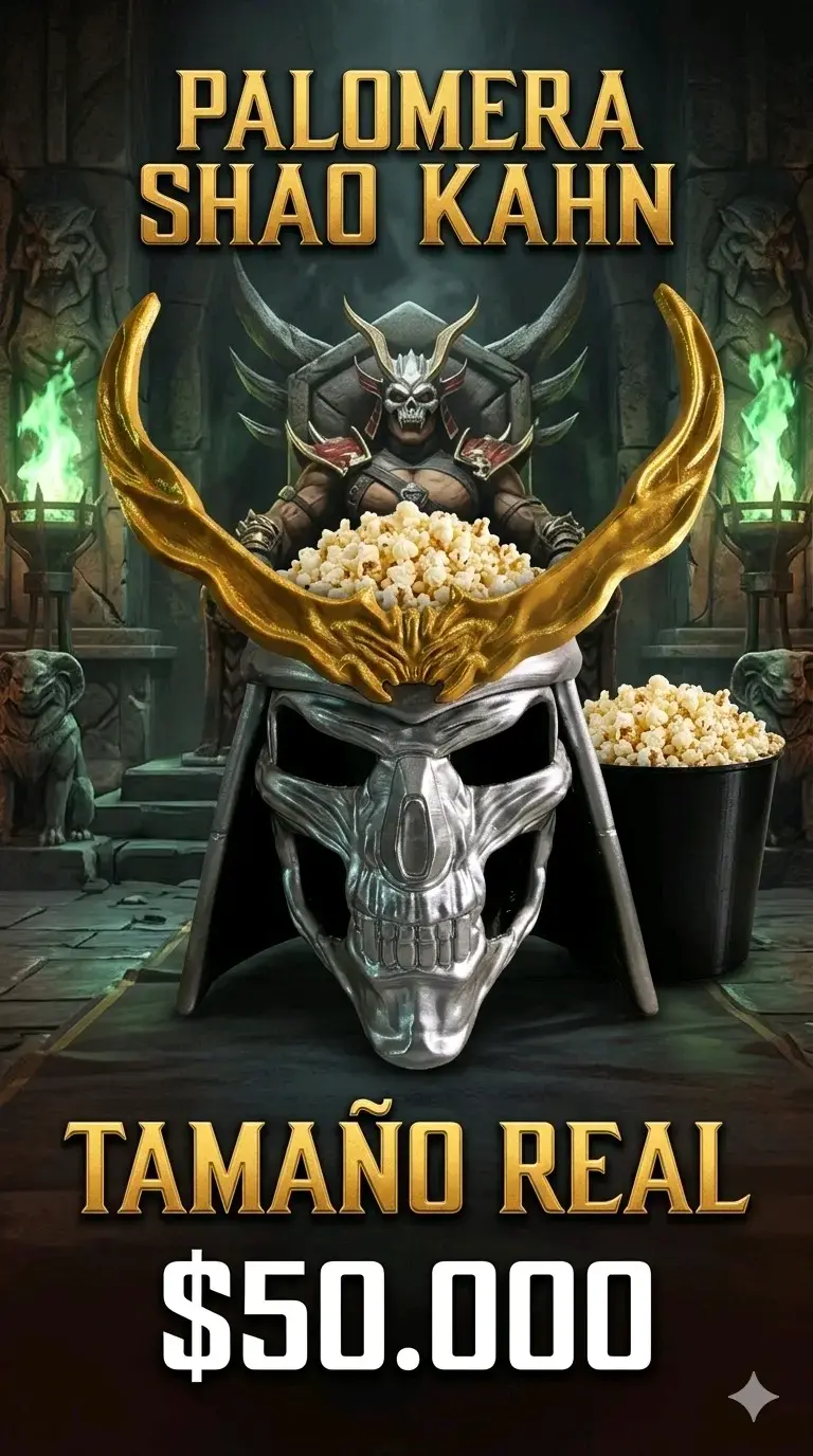 Palomera Shao Kahn tamaño real 3D - 1