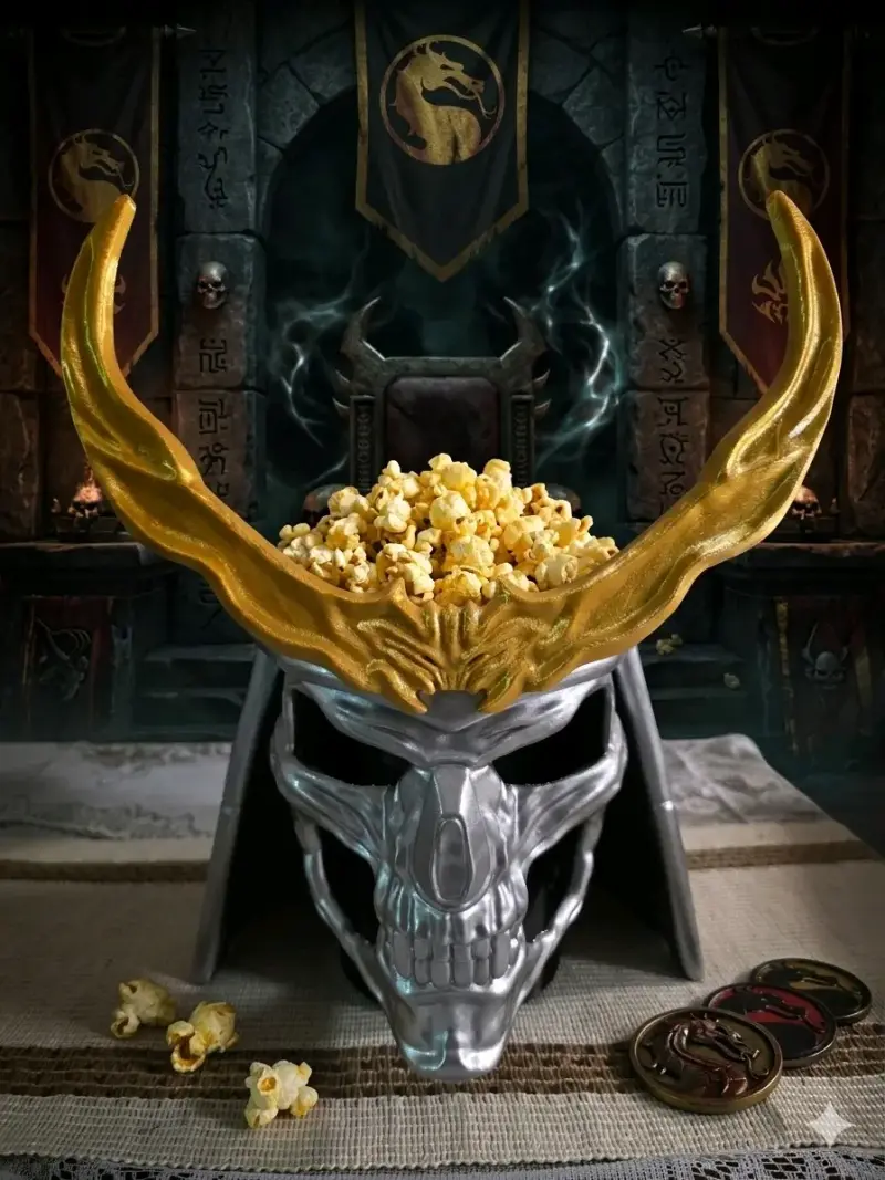 Palomera Shao Kahn tamaño real 3D - 3