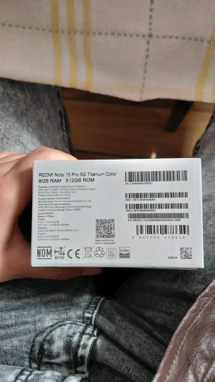Smartphone Redmi Note 15 Pro 5G dorado - 5