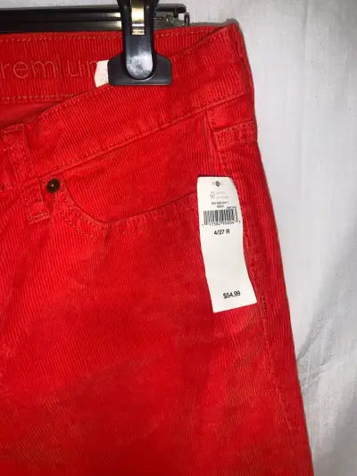Pantalon rojo cotelé  Gap talla 40 - miniatura 2