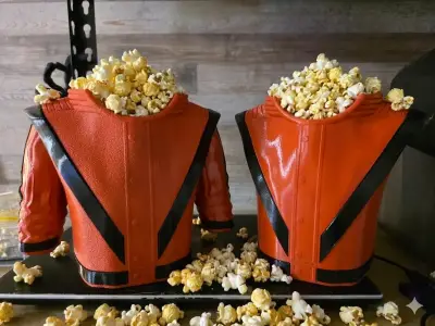 Porta Cabritas Chaqueta Thriller Sin Manga 3D - miniatura 4