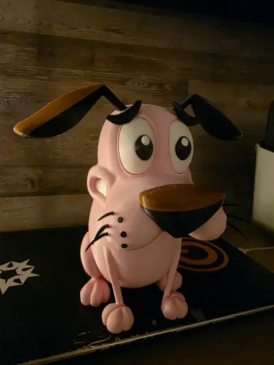Figura decorativa 3D Coraje el Perro Cobarde - miniatura 1