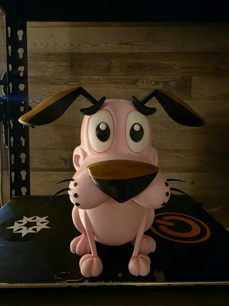 Figura decorativa 3D Coraje el Perro Cobarde - 2
