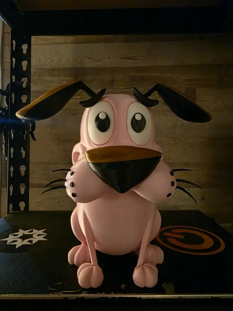 Figura decorativa 3D Coraje el Perro Cobarde - 4