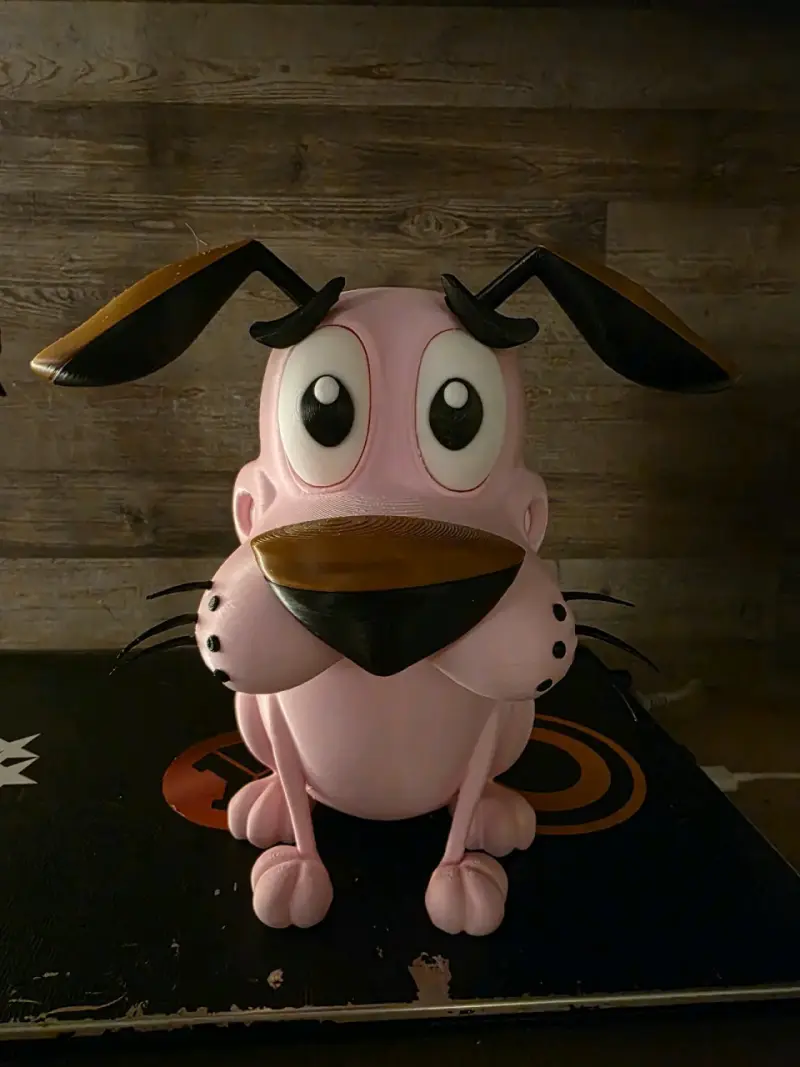 Figura decorativa 3D Coraje el Perro Cobarde - 5