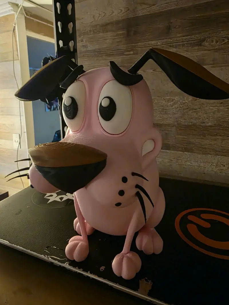Figura decorativa 3D Coraje el Perro Cobarde - 6