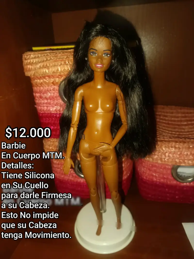 Muñeca Barbie articulada con cuerpo MTM - 1