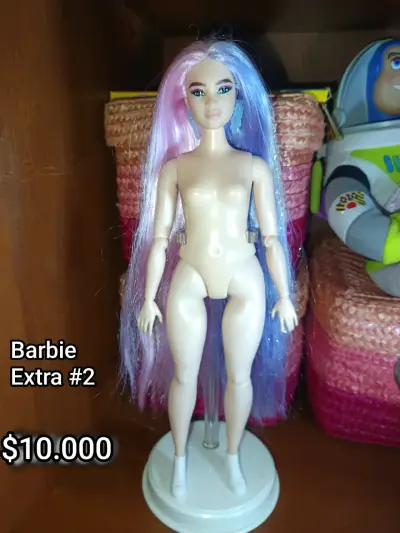 Muñeca Barbie Extra con cabello multicolor - miniatura 1