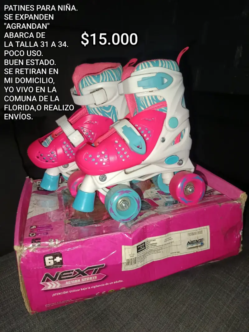 Patines ajustables para niña Next - 1