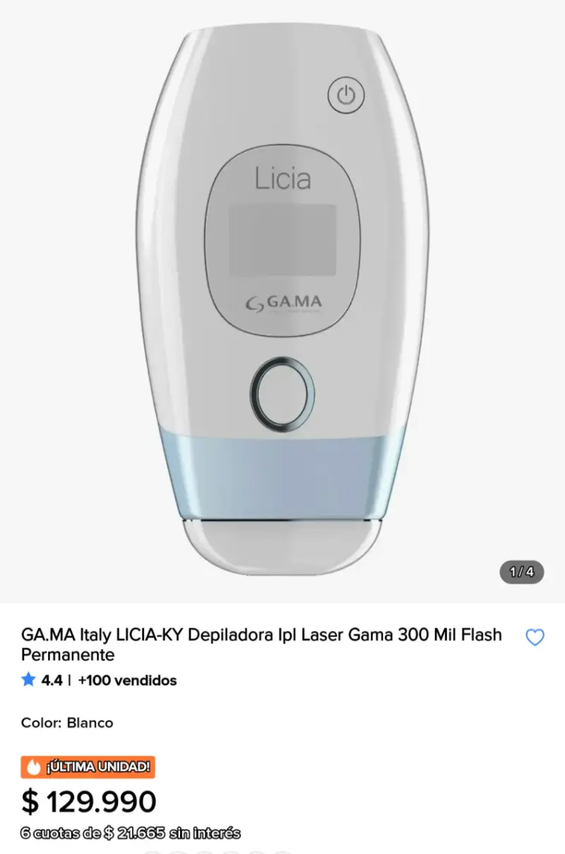 Depiladora de Luz Pulsada GAMA Licia - 3