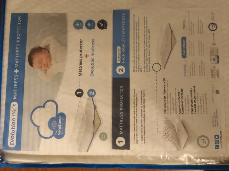 Colchón para bebé Aerosleep con protector 120x60cm - 4
