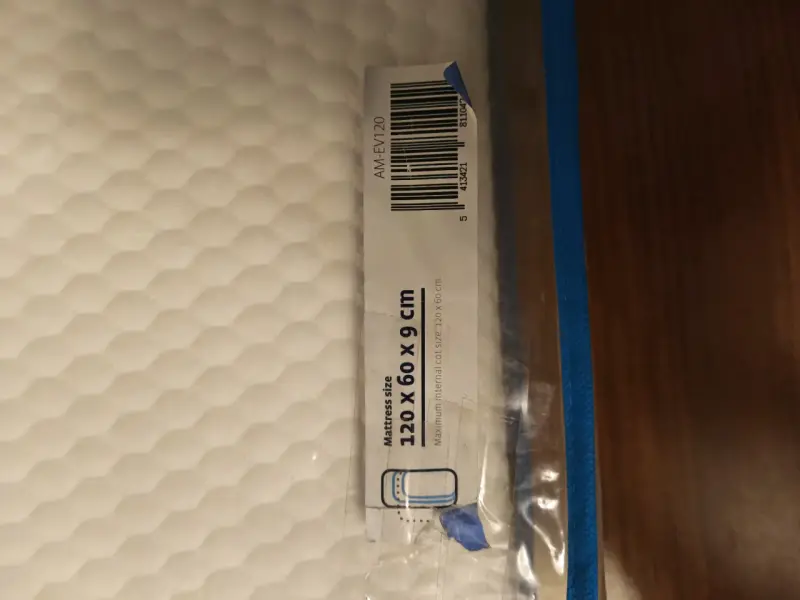 Colchón para bebé Aerosleep con protector 120x60cm - 2