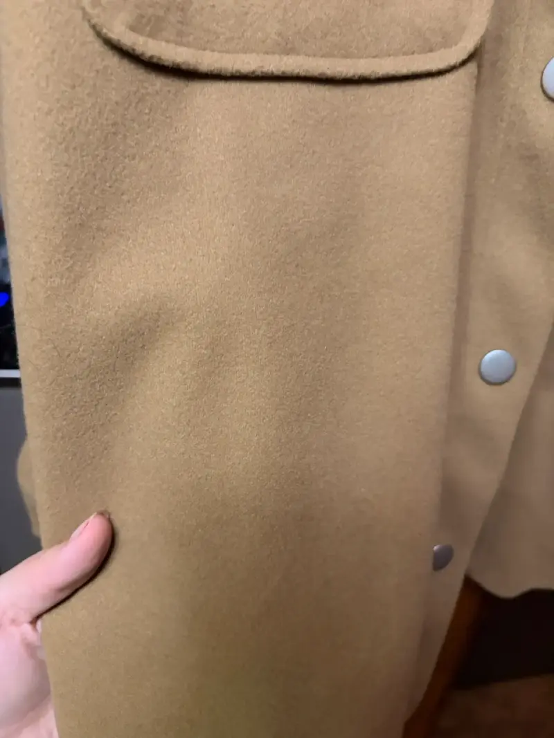 Chaqueta Oversize café con Bolsillos - 2